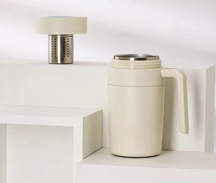 Intelligent 316 Stainless Steel Insulated Mug Temperature Display Tea Mug with Handle 480ml